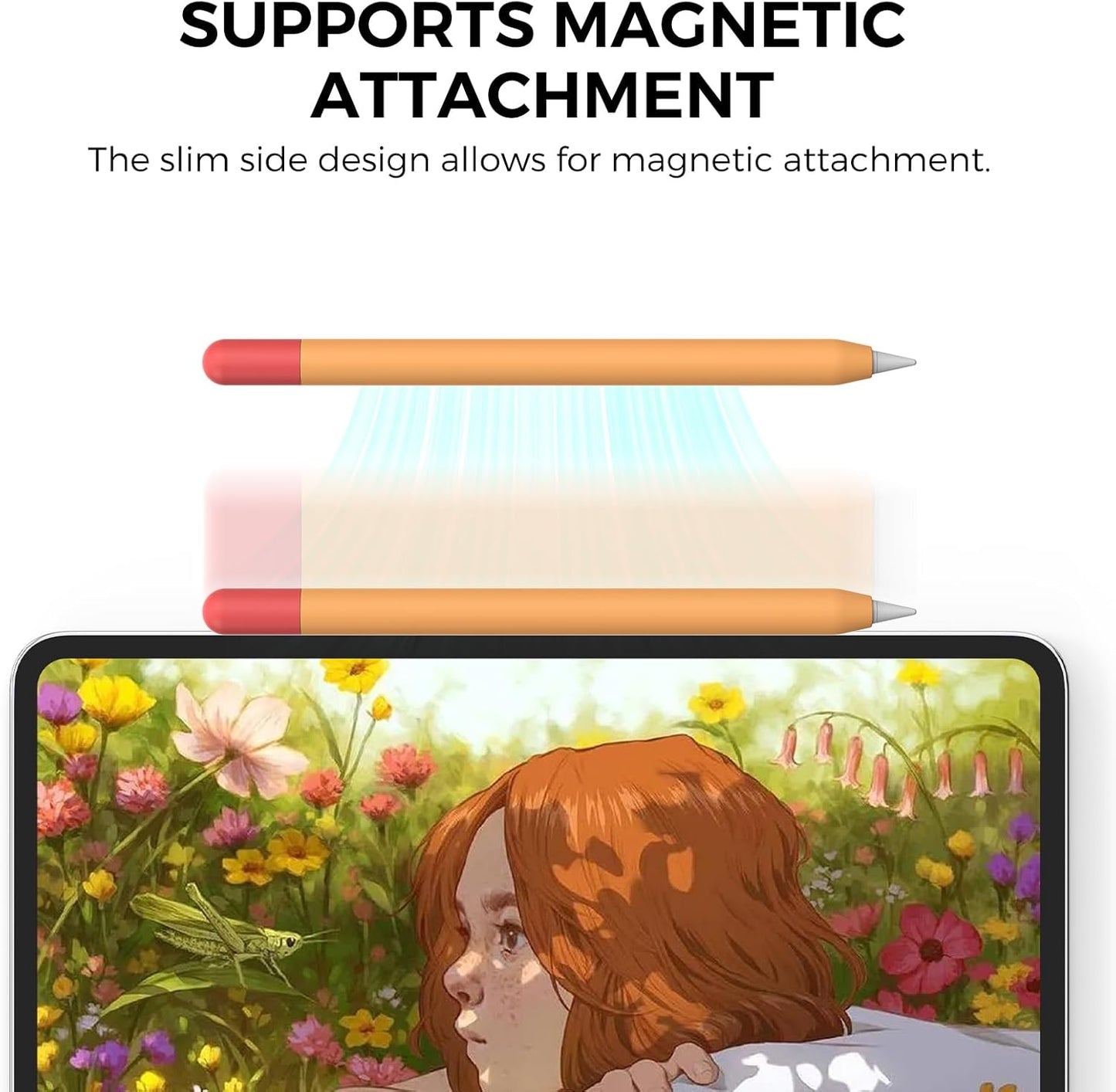AhaStyle Silicone Case for Apple Pencil (USB-C) 2023 Ultra Thin Proteative Cover Skin Apple Pencil Sleeve Anti-Slip Grip Compatible with Apple Pencil USB C (Lavender)
