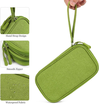 CAOODKDK Electronics Accessories Organizer Pouch Bag, Travel Universal Organizer for Cable, Charger, Phone, SD Card, Business Travel Gadget Bag