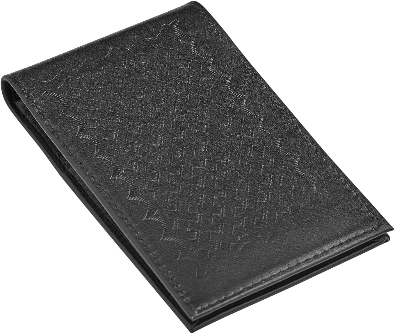 D&K Black Leather Notepad Holder for 3x5 Memo Pads, Refillable Pocket Notebook with Wallet for Law Enforcement, Investigator, Security Officer Gifts, EDC Case, Includes Small Flip Pocket Note Pad