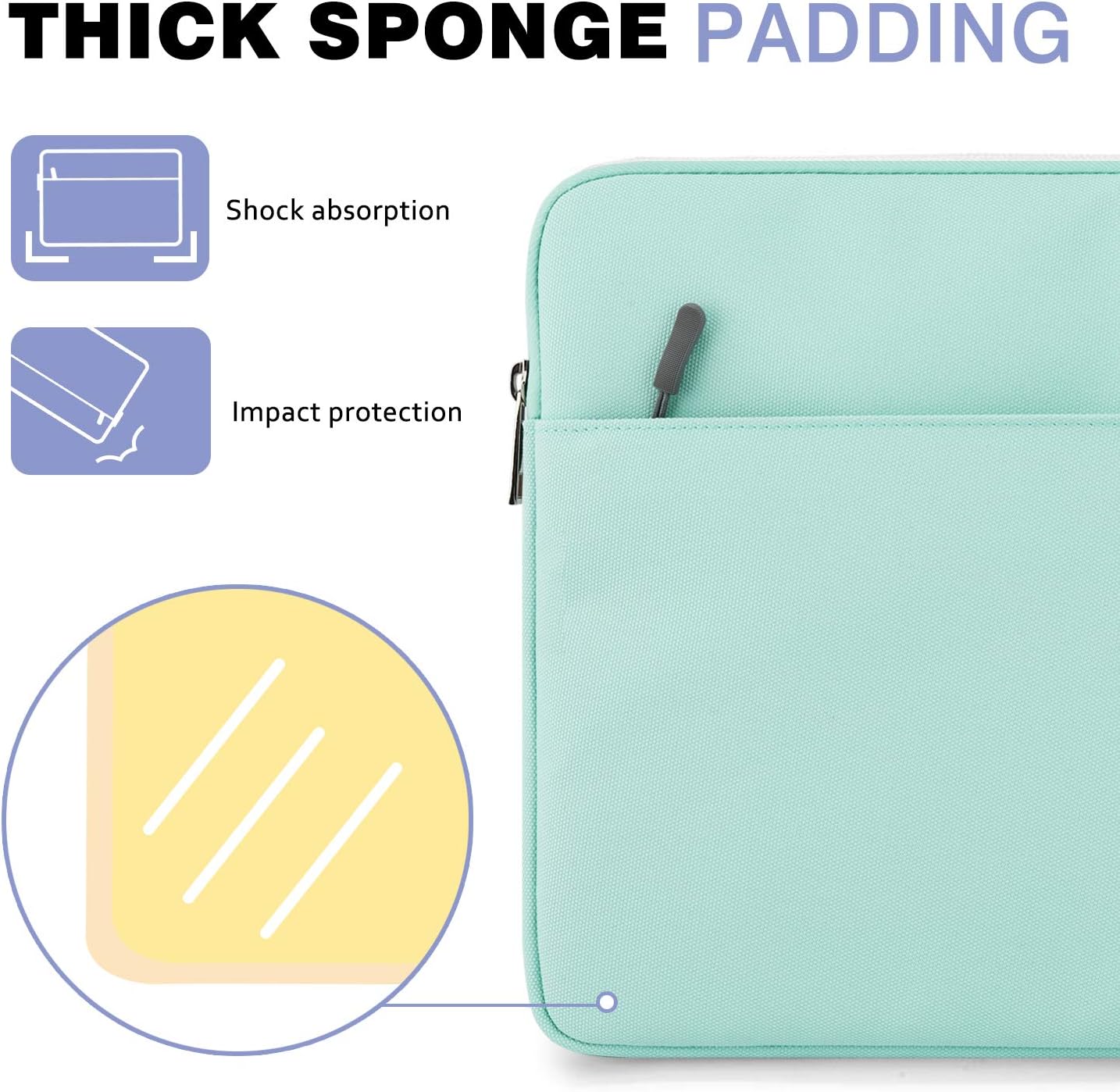 MoKo 9-11 Inch Tablet Sleeve Bag Carrying Case Fits iPad Pro 11 M5/Air M3, iPad A16 2025, i-Pad 10th 10.9, i-Pad 9/8/7th Gen 10.2, iPadAir 5/4th 10.9, Tab S8 11"/Tab A 10.1,Cloudy Pink