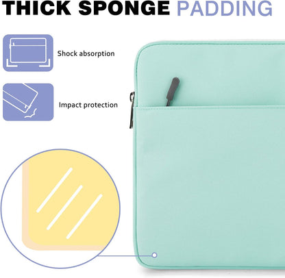MoKo 9-11 Inch Tablet Sleeve Bag Carrying Case Fits iPad Pro 11 M5/Air M3, iPad A16 2025, i-Pad 10th 10.9, i-Pad 9/8/7th Gen 10.2, iPadAir 5/4th 10.9, Tab S8 11"/Tab A 10.1,Cloudy Pink
