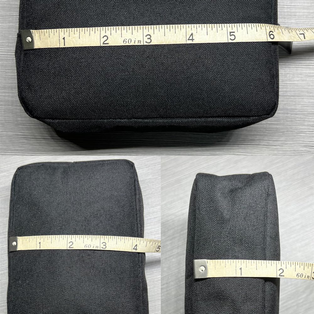 Universal Electronics/Accessories Soft Carrying Case Bag, Durable & Light-weight,Suitable for Out-going, Business, Travel and Cosmetics Kit (Small-Black)