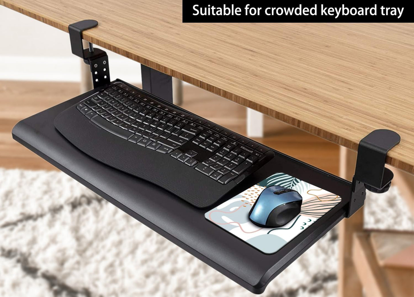 Audimi Small Mouse Pad 6 x 8 Inch, Mini Mouse Pad Thick for Laptop Wireless Mouse Home Office Travel, Portable & Washable (Black)