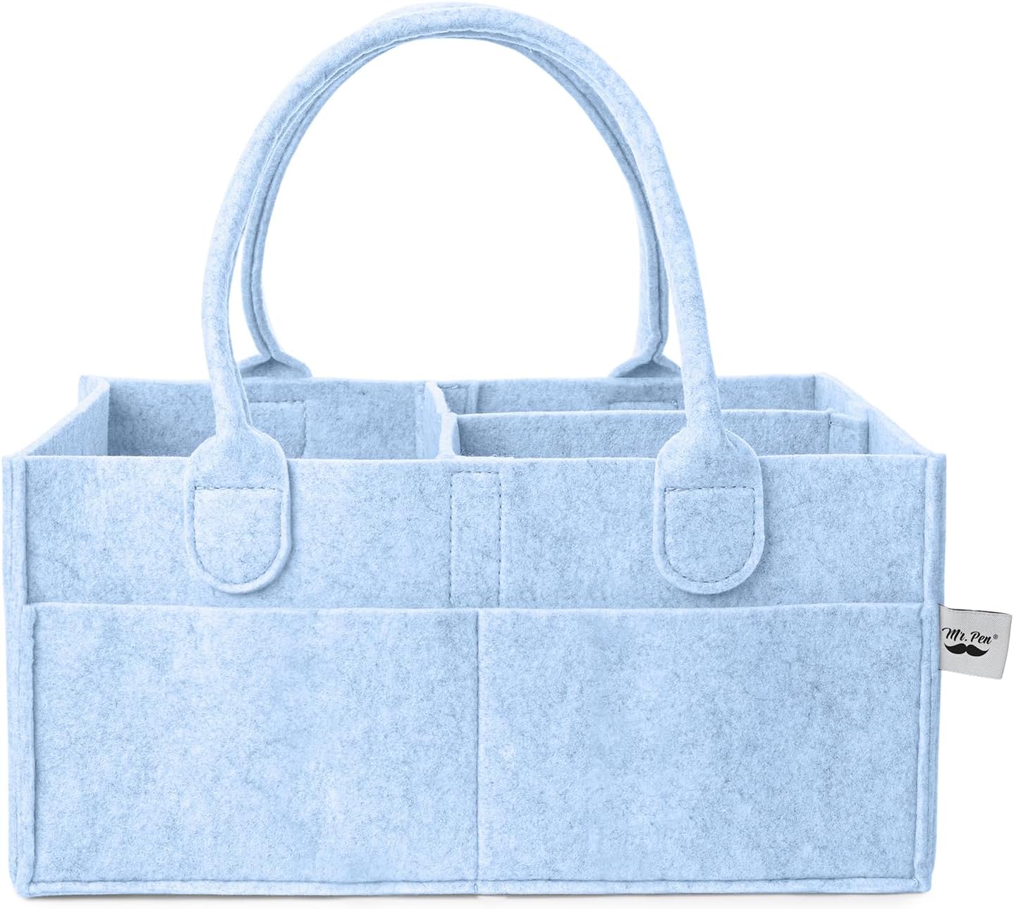 Mr. Pen- Baby Diaper Caddy Organizer, Gray, Medium, Nursery Storage Bin and Car Organizer for Diapers and Baby Wipes