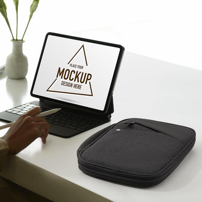 MoKo 9-11 Inch Tablet Sleeve Carrying Case with Handle, Padded Protective Travel Bag for New 11-inch iPad Air 4 2026/Pro M5/ A16, iPad 10th/Air 5/4th 10.9, i-Pad 9/8th 10.2,Tab S9/S8 11, Black