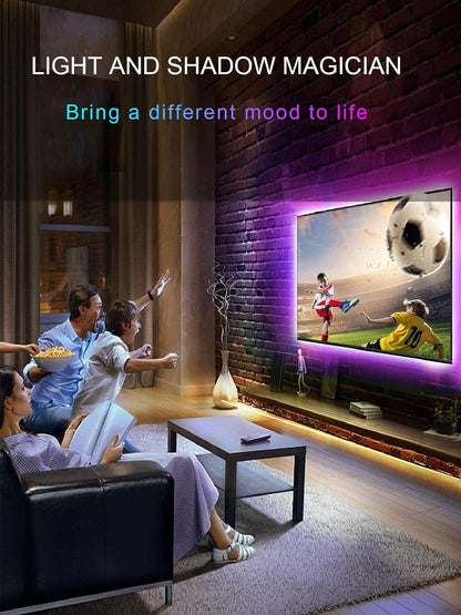 KANTUTOE LED Lights for TV, 16.4ft LED Lights for 45-75 Inch TVs, RGB TV Backlight Behind, Music Sync Bluetooth APP & Remote Control Strip Lights USB Powered for Bedroom, Gaming, Home Décor