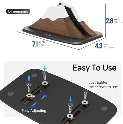 AFOOYO Vertical Dual Laptop Stand - Snow Peak-Shaped Wooden Adjustable Laptop Holder,2 Slots Desktop Dock Compatible with All MacBook, Surface,Chromebook,Dell & More(Beechwood)