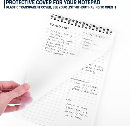 To Do List Notepad: With Multiple Functional Sections - Large Size 8.5x11" 52 Sheets - Tear Off Daily Planner Notebook - Task CheckList Organizer Agenda Pad for Work - Note, Plans, Goals, Grocery, and
