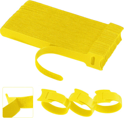 California JOS 60 PCS 6 Inches Reusable Cable Ties, Wire Ties, Cord Organizer, Cable Organizer, Adjustable Cable Management - White