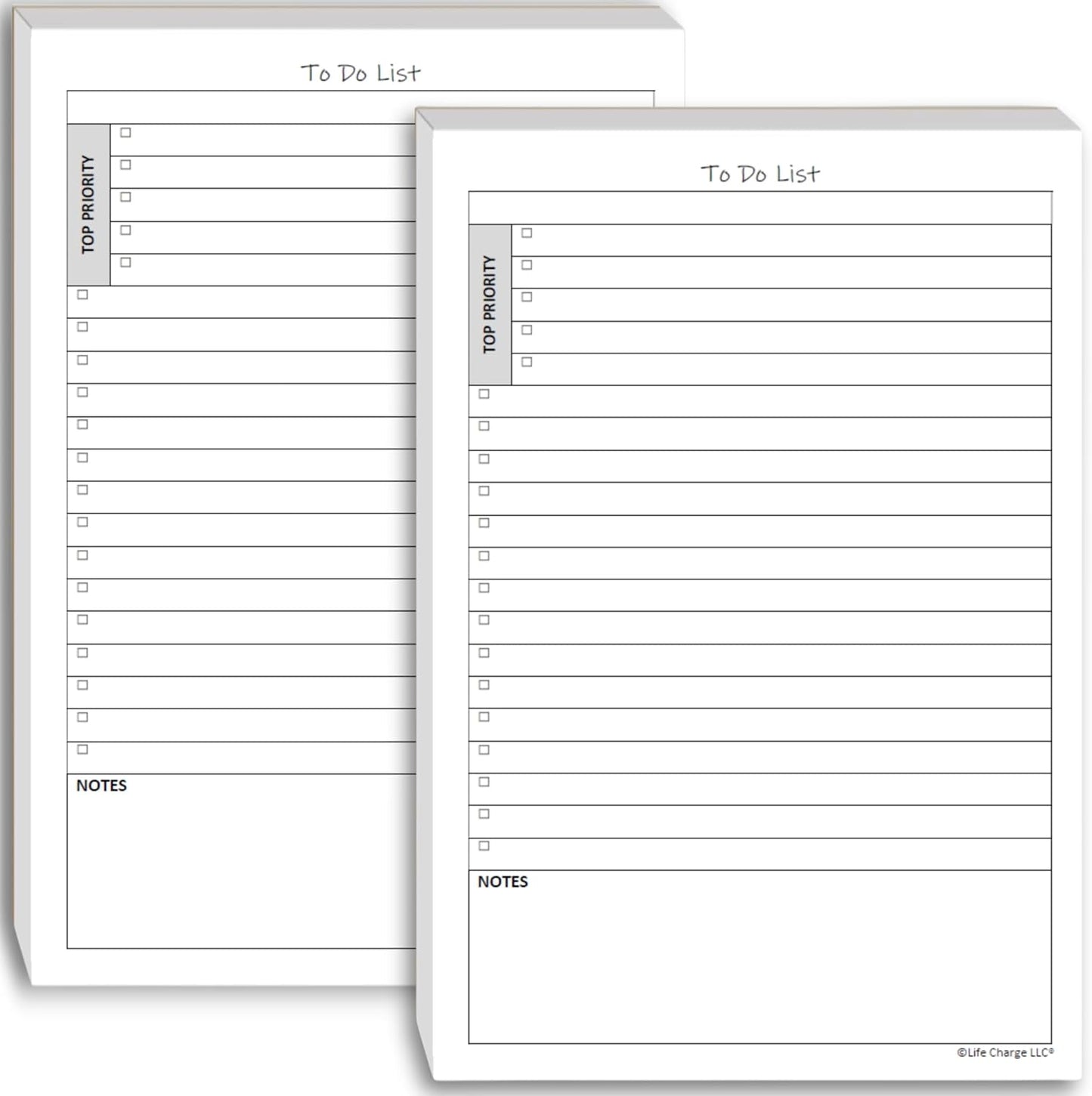 TO DO List Planner Notepad, 60 Page Planning Pad. Undated ToDo Checklist w/Priority & Note Sections. Organize & Track Projects, Clients or Daily Tasks. 8.5 X 11, A4 Tear Sheets.