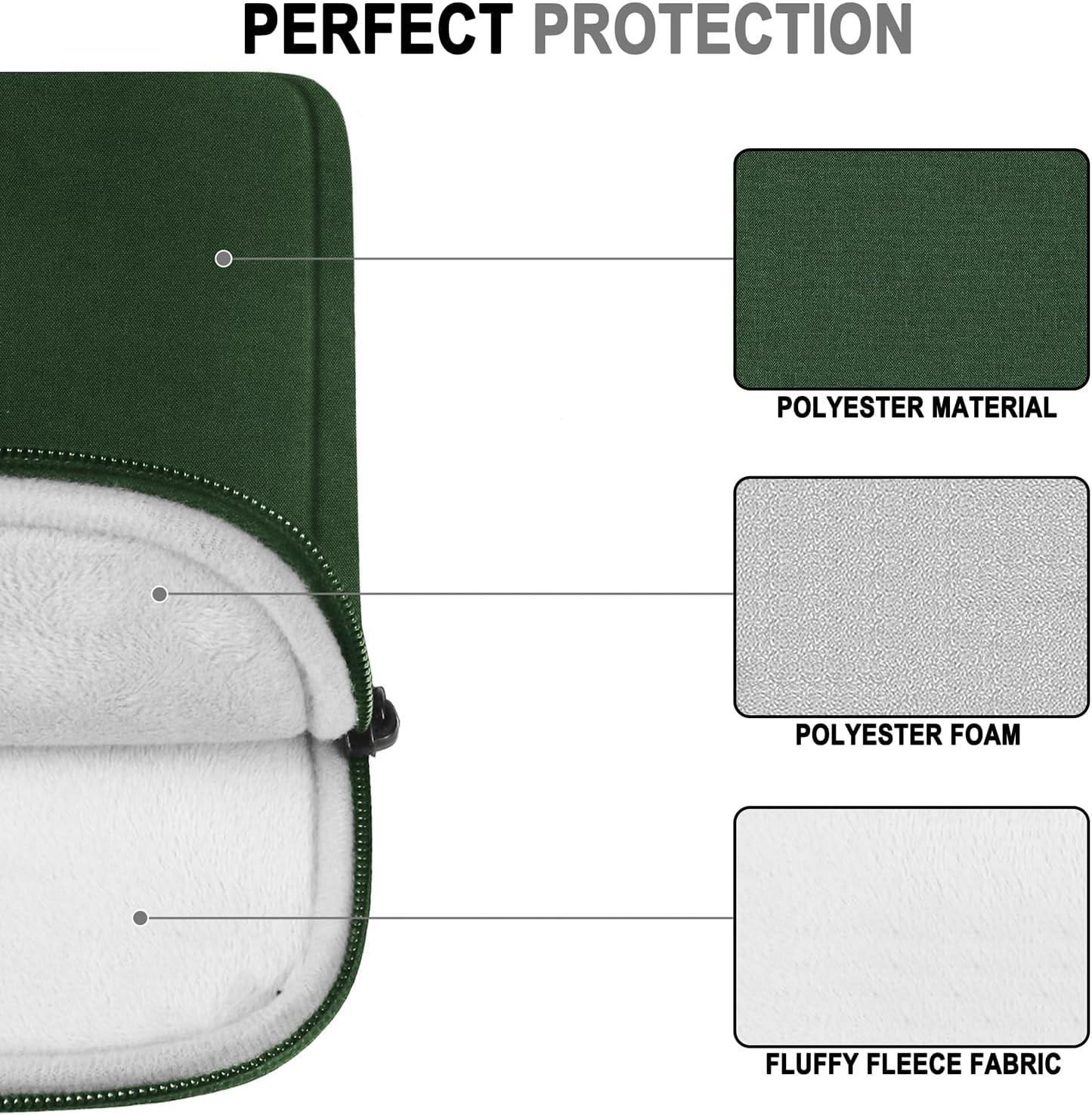 Laptop Sleeve 14 Inch, Water Resistant Traveling Computer Cover with Handle, Shockproof Protective Carrying Laptop Case Compatible for 14 Inch MacBook Air/Pro, HP, Dell, Asus, Lenovo, Black