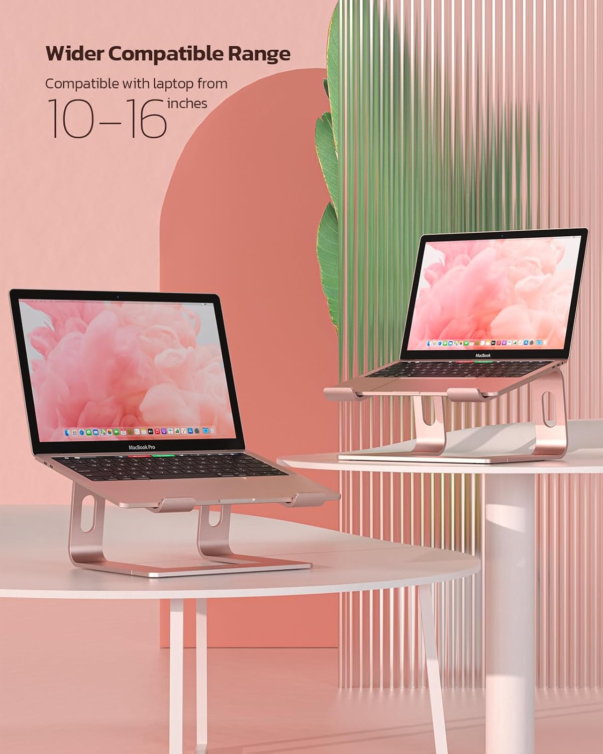 Nulaxy All-Aluminum Laptop Stand for Desk, Ergonomic Detachable Ventilated Cooling Computer Riser, Anti-Slip Design Notebook Holder Compatible with All 10-16" Laptops (MacBook, Dell XPS, HP, Lenovo)