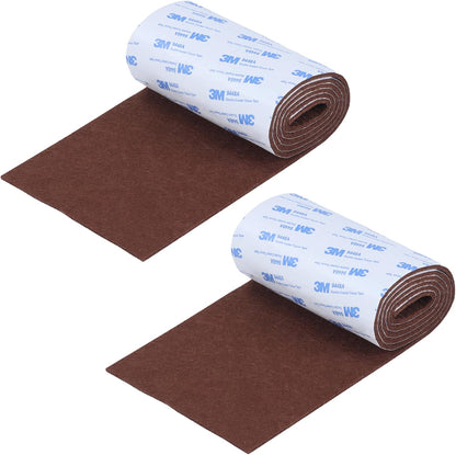 Felt Furniture Pads, Non Slip Self Adhesive Cuttable Felt Tape Black Heavy Duty Felts Strip Roll for Protecting Hardwood Floors Chair Wall Protector (40 x 5 x 0.12 Inch)