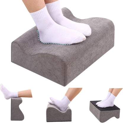 Foot Rest for Under Desk at Work,At Work Soft Ergonomic Footrest,Support Foot Pillow,Heel Chair,Leg Elevation Pillow,(Blue)