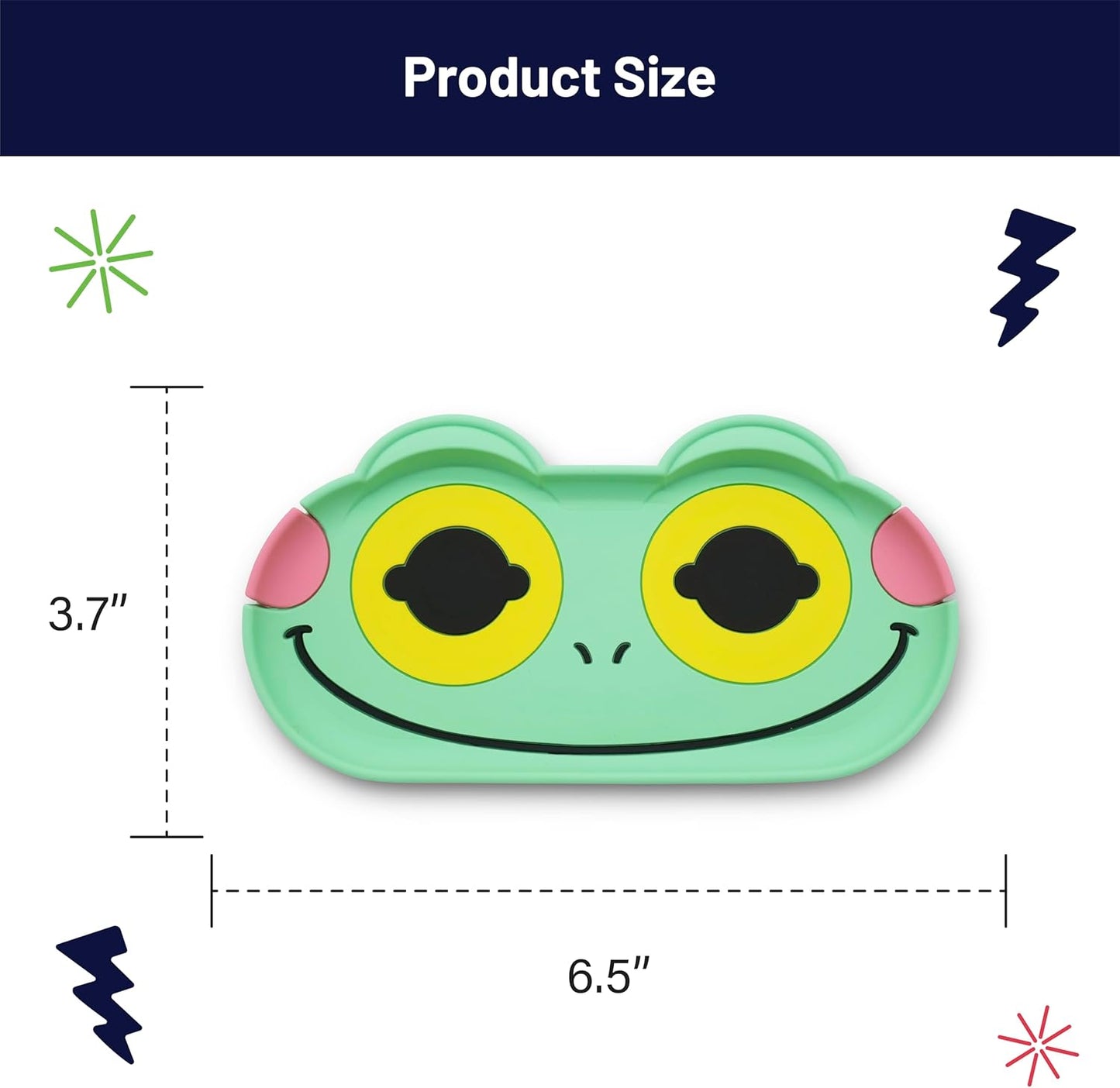 Funny Glasses Tray – Quirky Eyeglass Holder for Desk, Nightstand or Dresser – Unique Home & Office Organizer Gift for Spectacle Wearers – Fox