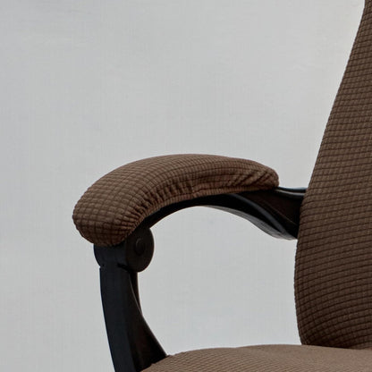 Melaluxe Stretch Office Chair Armrest Covers, Arm Rest Slipcovers (Black)