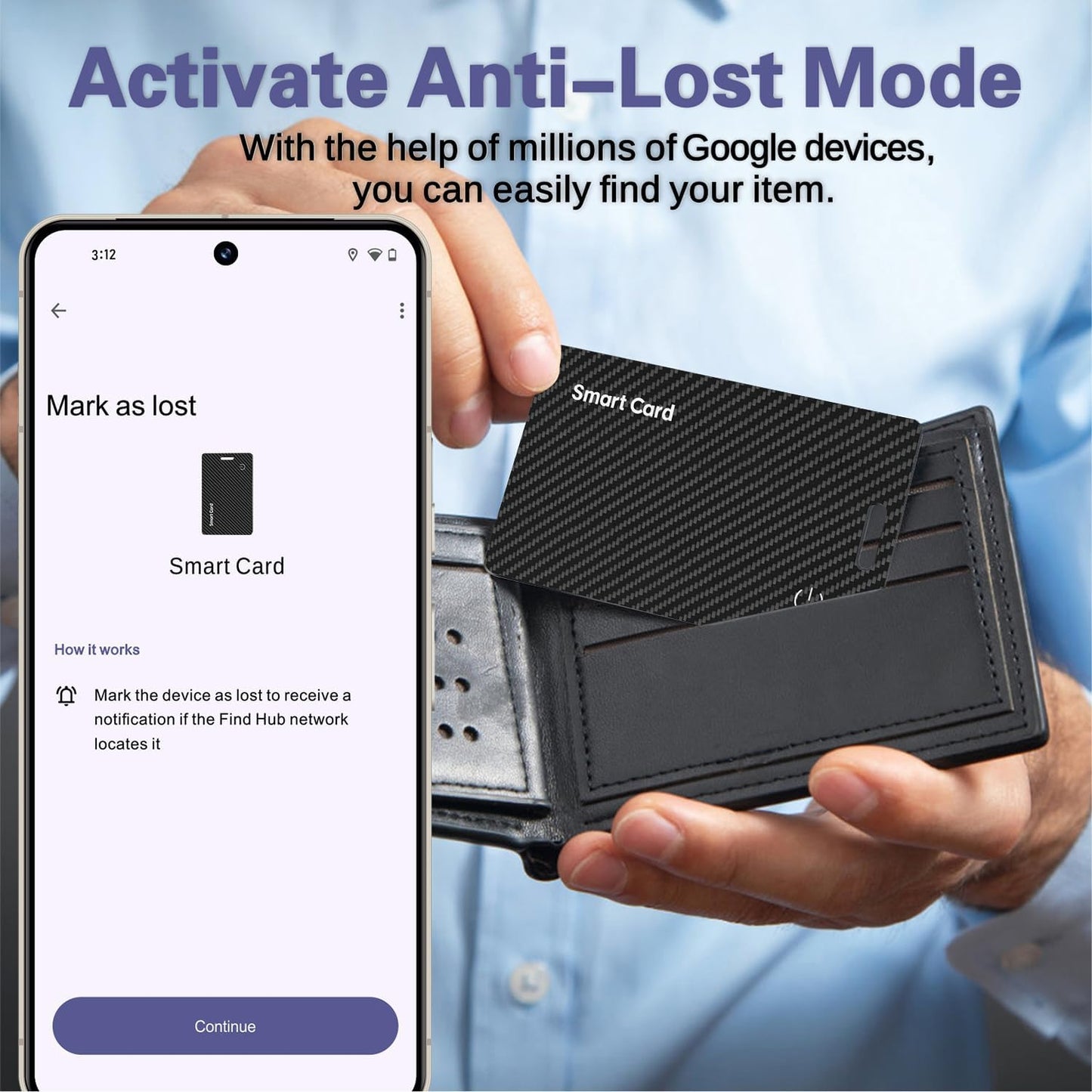 2026 New Wallet Tracker for Both iOS & Android Phones, Dual System Rechargeable Tracking Card Compatible with Apple Find My & Google Find Hub Device for Luggage, Passport, Purse Gift