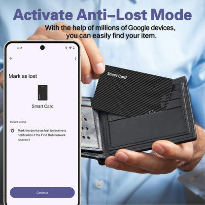 2026 New Wallet Tracker for Both iOS & Android Phones, Dual System Rechargeable Tracking Card Compatible with Apple Find My & Google Find Hub Device for Luggage, Passport, Purse Gift