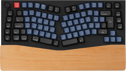 YMDK Wooden Wrist Rest Solid Wood Walnut for Keychron Q13 Pro Mechanical Keyboard