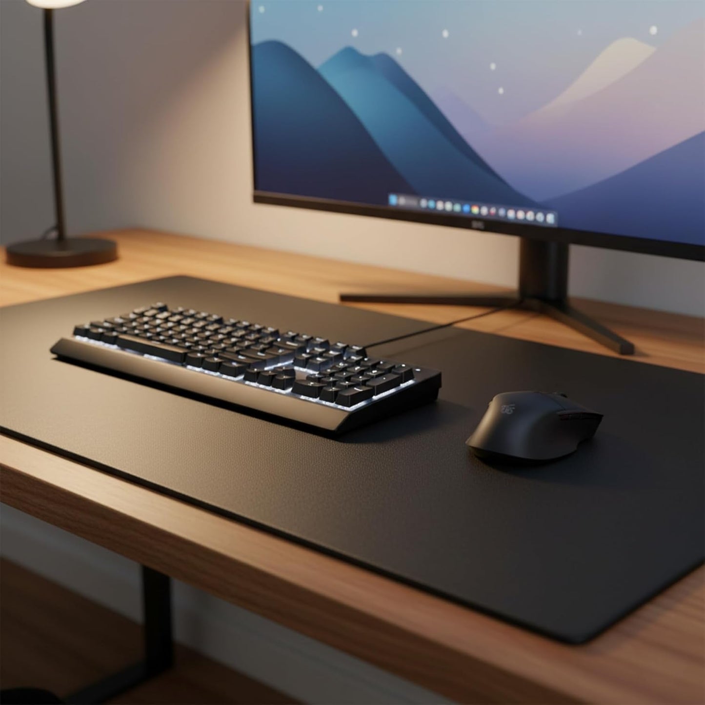 Dacasso Leather Desk Pad Without Side Rails