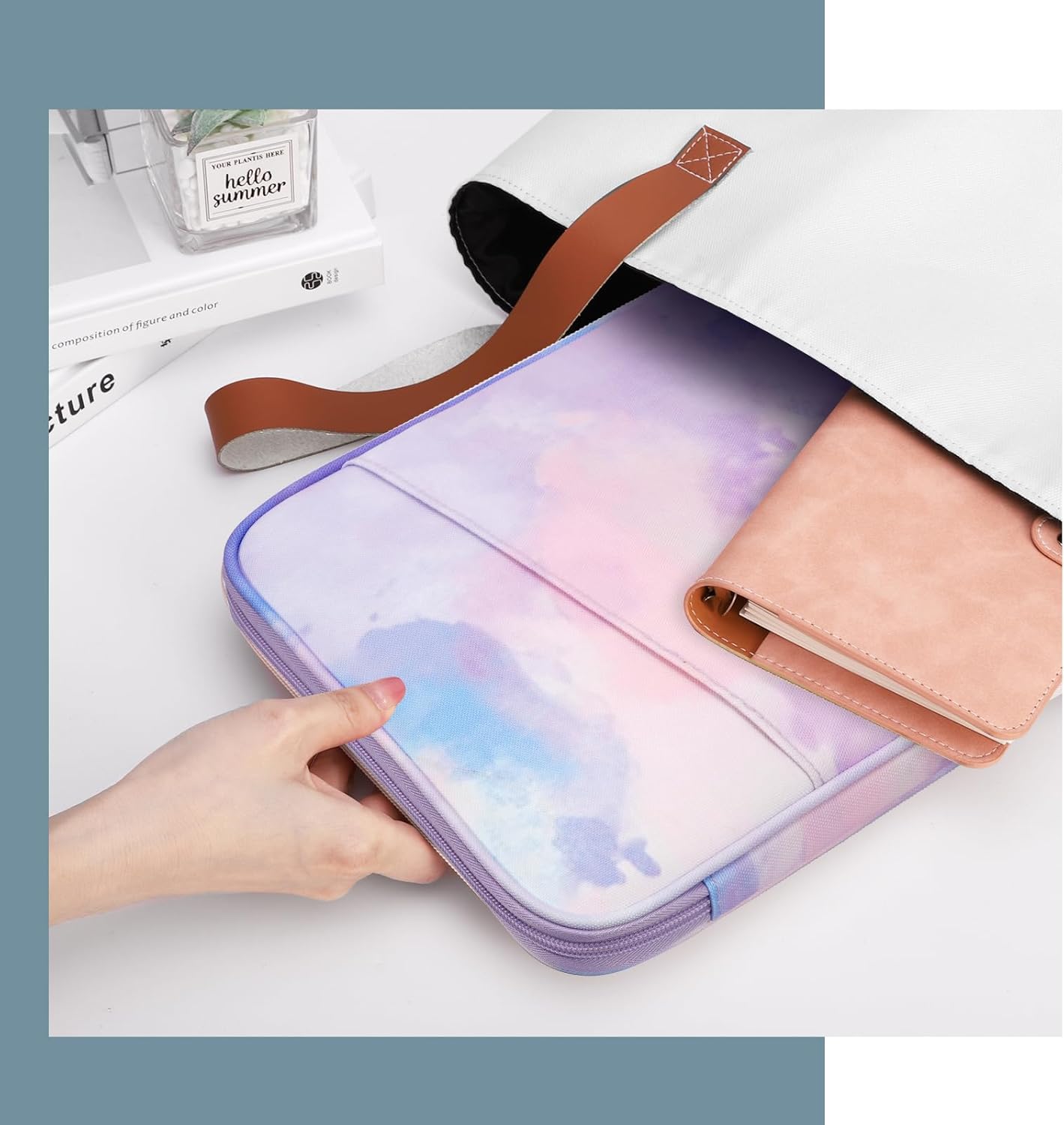 TiMOVO 9-11" Tablet Sleeve Bag for iPad 11-inch A16 2025, iPad 10.9"/10.2"| Air 11 Inch/5th/4th Gen. 10.9", Galaxy Tab A9+/A11Plus 11", Protective Bag with Pocket, Black