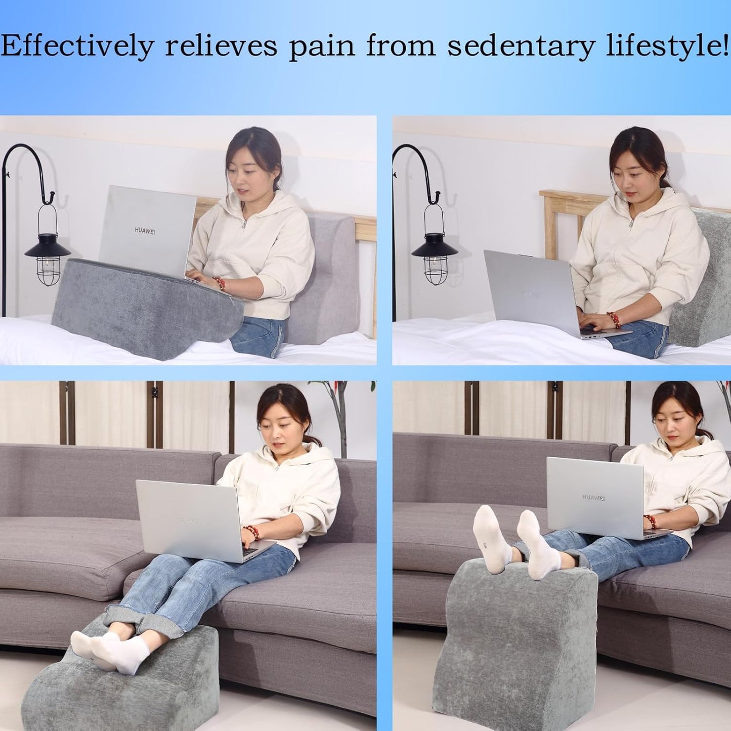 Foot Rest for Under Desk at Work.Multifunctional 3-Tier Foot Stool,with Washable Footrest.for Under Desk,Office Chair Gaming Chair & Sofa,Leg Elevation Pillow,Supports Posture-Brown