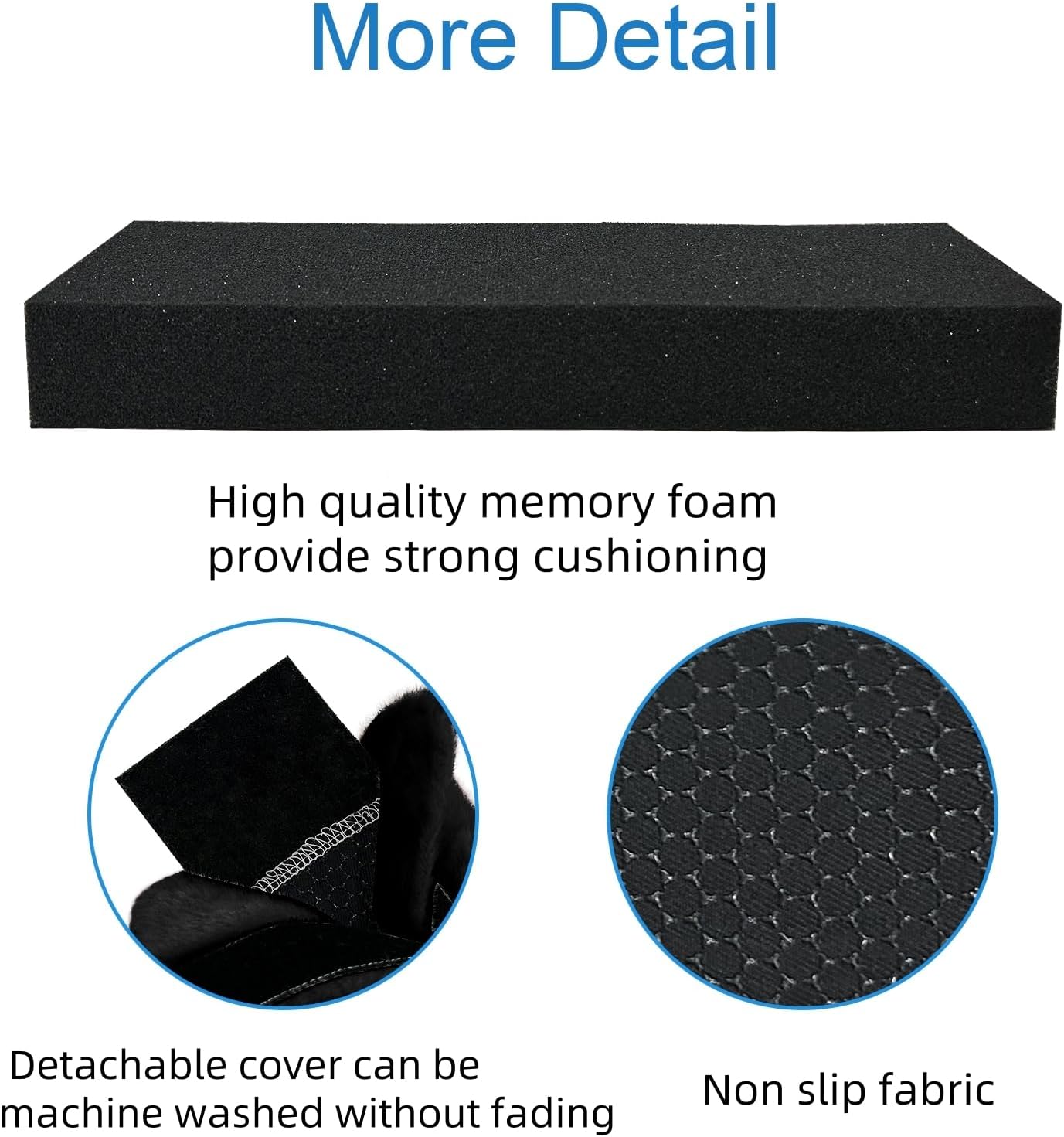 SPRING SEAON Wheelchair Armrest Covers 2 Pack Soft Memory Foam Wheelchair armrest Pads Wicking Washable for Office Transport Chair (Black)