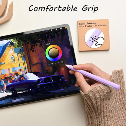 KELIFANG Silicone Case for Apple Pencil Pro 2024 & Apple Pencil 2nd Generation, Cute Pink Protective Skin Sleeve Cover Holder Grip and Tip Cap Accessories Compatible with iPad Pro 11 12.9 13 Inch