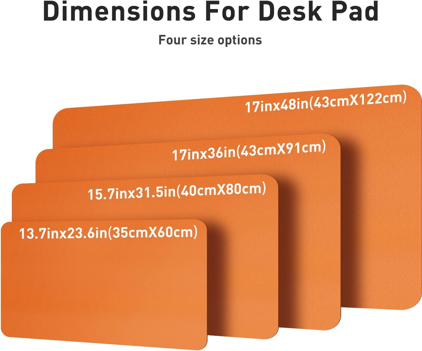 Aothia Non-Slip PU Leather Waterproof Laptop Desk Pad Protector, Blotter Mat, Writing and Mouse Pad for Office & Home, Beige, 23.6" x 13.7" - Colors A
