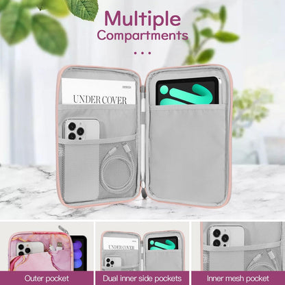 Dadanism 9-11" Tablet Sleeve Bag Carrying Case for iPad (A16) 11th Gen 11", iPad 10th Gen 10.9" Air 5/4, iPad Air M4/Pro 11", iPad 9/8/7th, Galaxy Tab A11+ Plus 11", Remarkable 2 10.3", Black