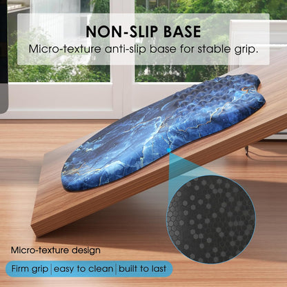 MROCO Ergonomic Mouse Pad with Wrist Support, Memory Foam Wrist Rest Mouse Pad, Non-Slip Base, Smooth Surface for Office & Home, Black