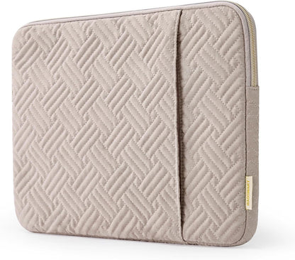 BAGSMART Laptop Sleeve Bag Compatible with MacBook Air/Pro, 13-13.3 inch Notebook, Compatible with MacBook Pro 14 Inch, MacBook Air M2 Sleeve 13 Inch, Repellent Protective Case with Pocket, Pink