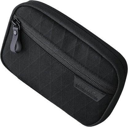 ALPAKA Admin Pouch Pro EDC Organizer - Small Tool Pouch with Smooth Zipper, Weatherproof Storage for Electronics, Cables, Travel Accessories - Black Axogrid 300D Fabric