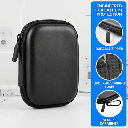Wireless Bluetooth Adapter Case Compact Protective Storage for AirFly SE/Pro 2/Pro for Avantree Relay Premium Airplane Transmitter Receiver Travel & Home Organizer Pouch, White (Box Only)