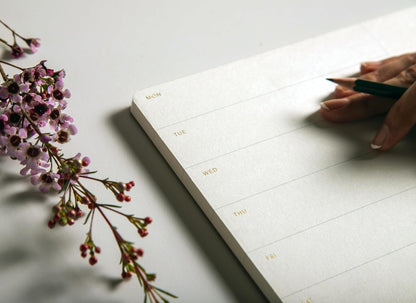 Pinesman - Elegant To Do List Notepad with Mouse Pad Feature, 11.22" x 7.87", 50 Tear-Off Sheets, Gold Foiled, Daily Planning, Eco-friendly To Do List Planner, FSC™ Certified To Do List Notebook for Work