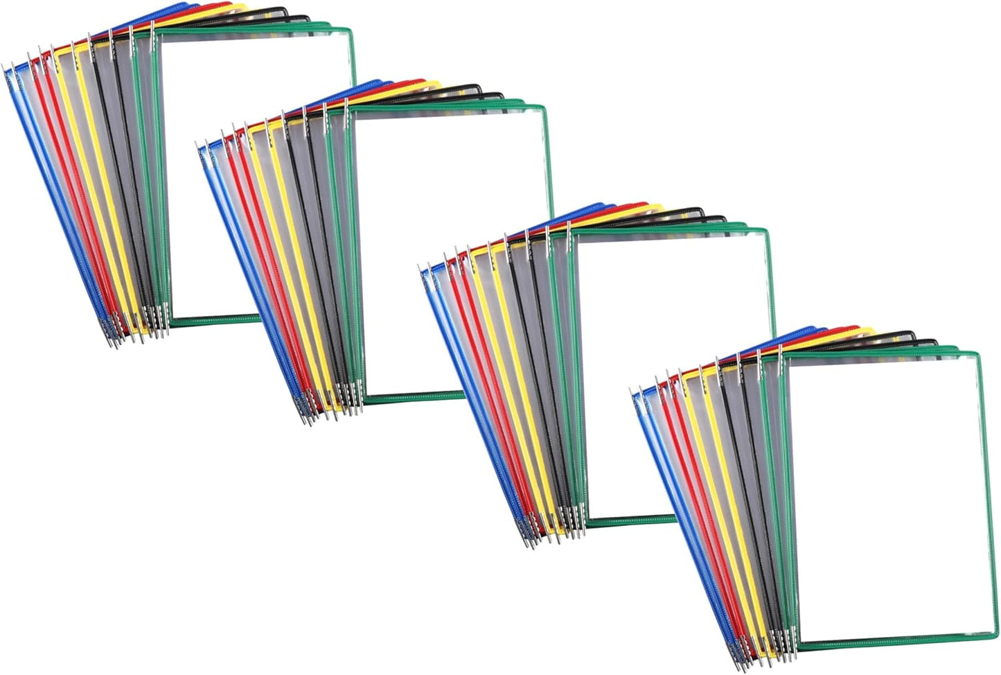 Tarifold Desktop Reference Organizer & Display System, 10 Double-Sided Pockets, 20 Sheet Capacity, Expandable, Durable Steel Wire Frames, Letter Size, Made in France, Black
