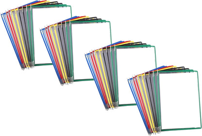 Tarifold Desktop Reference Organizer & Display System, 10 Double-Sided Pockets, 20 Sheet Capacity, Expandable, Durable Steel Wire Frames, Letter Size, Made in France, Black