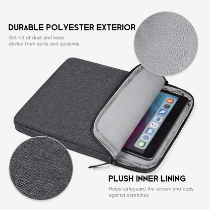 9-11 inch Tablet Sleeve Case for Fire Max 11 Tablet/Kindle Fire HD 10 Plus 10.1", iPad Pro M5 M4 /A16 11-in, iPad Air M2 M3 M4, 10.2 10.5 10.9 iPad Air, Galaxy Tab A9+ Plus, Fit Magic Keyboard -Purple