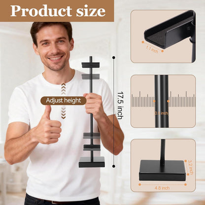 1pcs Adjustable Tabletop Easel Stand for Picture Frames, Picture Easels for Display, Gold Easel, Picture Frame Stand, Adjustable Art Easel.(18inch,Black)