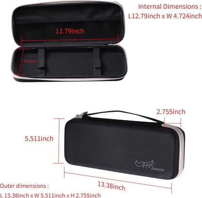 Chos 15.1x6.5-inch Black Keyboard Sleeve Wireless Keyboard Case Sleeve for Mechanical and Standard Keyboards Has Extra Pocket