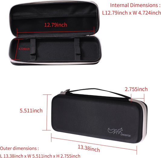 Chos 15.1x6.5-inch Black Keyboard Sleeve Wireless Keyboard Case Sleeve for Mechanical and Standard Keyboards Has Extra Pocket