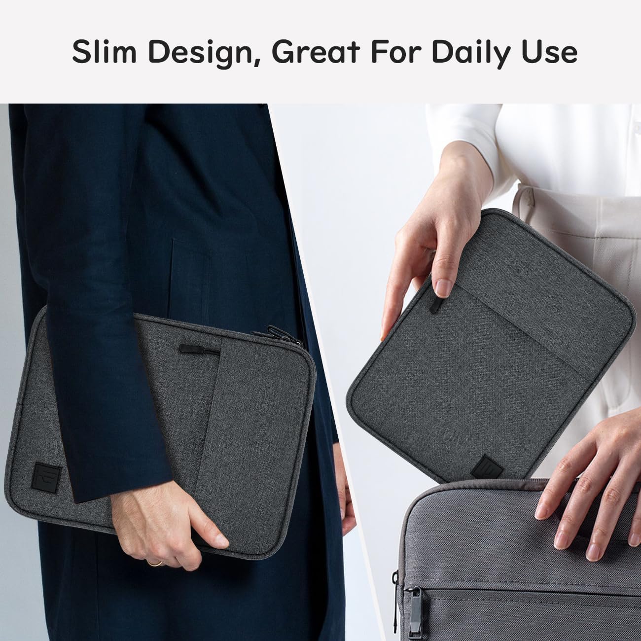 Dadanism 9-11 Inch Tablet Sleeve Padded Carrying Case for iPad (A16) 11th Gen 11", iPad 10th Gen 10.9", iPad Air M4/Pro M5 11", iPad Air 5/4, iPad 9/8/7th Gen, Galaxy Tab A11+ Plus 11", Blue