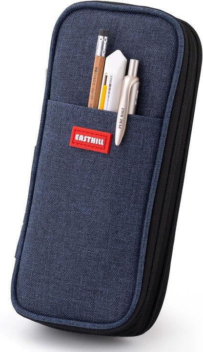 EASTHILL Big Capacity Pencil Case Large Pencil Pouch Stationery Pen Bag for Teen Girls-Green