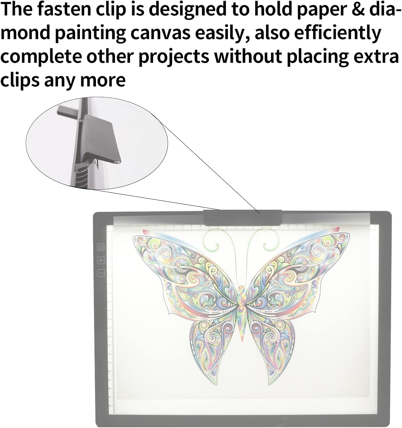 A4 Wireless LED Light Pad with Carry Bag, Innovative Stand and Top Clip, TOHETO Rechargeable Light Box Stepless Dimmable and 6 Levels Brightness Cordless Light Board for Tracing Weeding Vinyl (Black)