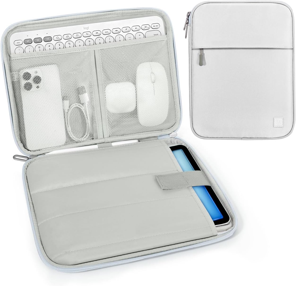 Dadanism 9-11 Inch Tablet Sleeve Padded Carrying Case for iPad (A16) 11th Gen 11", iPad 10th Gen 10.9", iPad Air M4/Pro M5 11", iPad Air 5/4, iPad 9/8/7th Gen, Galaxy Tab A11+ Plus 11", Blue