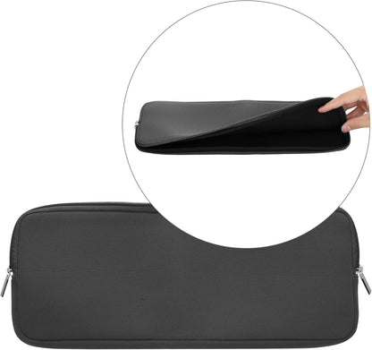 kwmobile Neoprene Case Compatible with Logitech MK470 - Case for Keyboard Soft Travel Sleeve - Grey