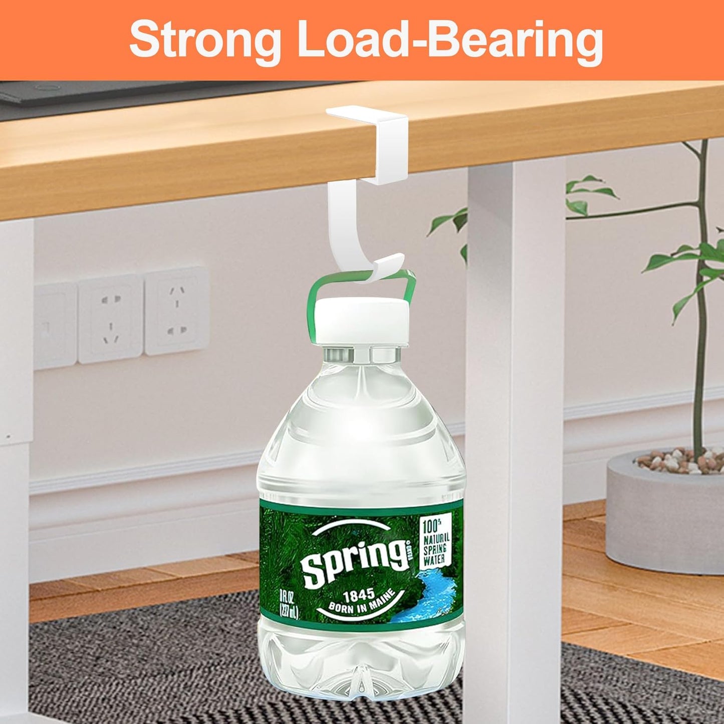 2PCS Purse Hook for Table - Heavy Duty Purse Hanger for Table High-Strength Alloy Materials Purse Holder for Desk Can Hook Bags, Umbrellas, Keys, Cups and Headphone