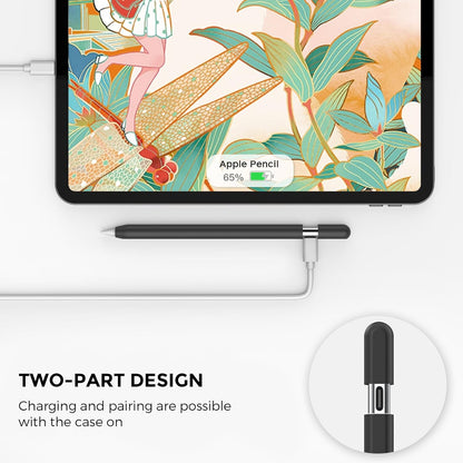 AhaStyle Silicone Case for Apple Pencil (USB-C) 2023 Ultra Thin Proteative Cover Skin Apple Pencil Sleeve Anti-Slip Grip Compatible with Apple Pencil USB C (Lavender)