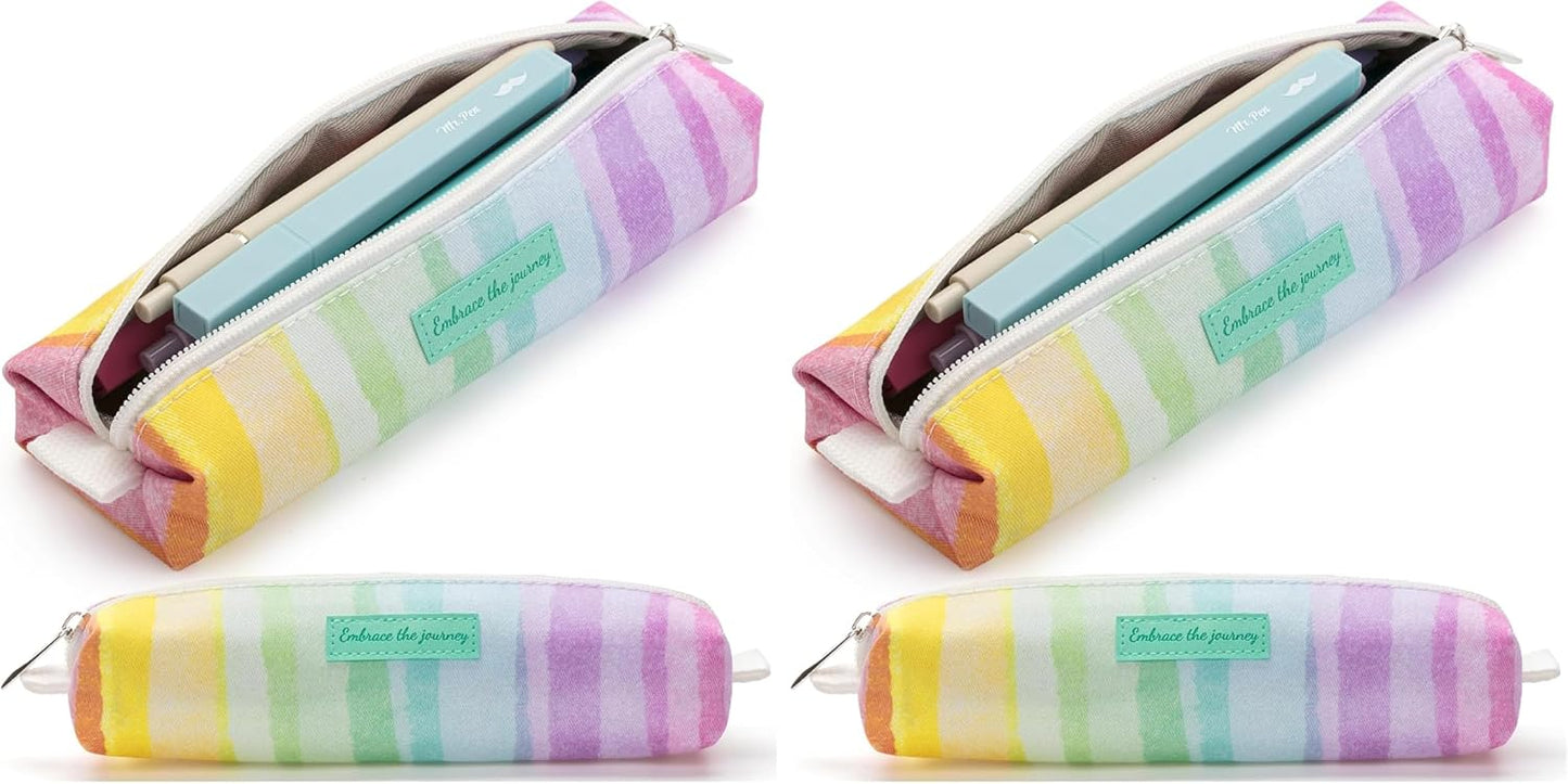 Mr. Pen- Cute Pencil Case Pouch, Multipurpose Canvas Bible Pencil Pouch, Smooth Zipper, Premium Material, Neat Stitches, Ideal for Stationery, Cosmetics, Electronics, School, Office, Travel