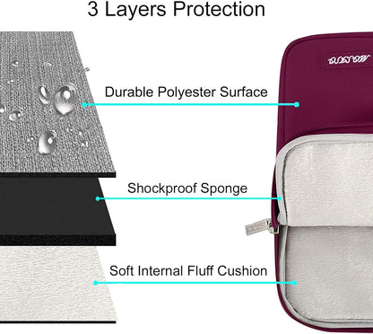 MOSISO Laptop Case 15 inch, 15 inch Laptop Sleeve Compatible with MacBook Air M5 A3448 M4 A3241 M3 A3114 M2 A2941 2026-2023, Dell XPS, Polyester Vertical Computer Sleeve Bag with Pocket, Black - Colors A